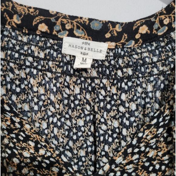 Mason & Belle Women’s Multicolor Cathia Tassel Blouse – Boho Style, Medium - Picture 7 of 8